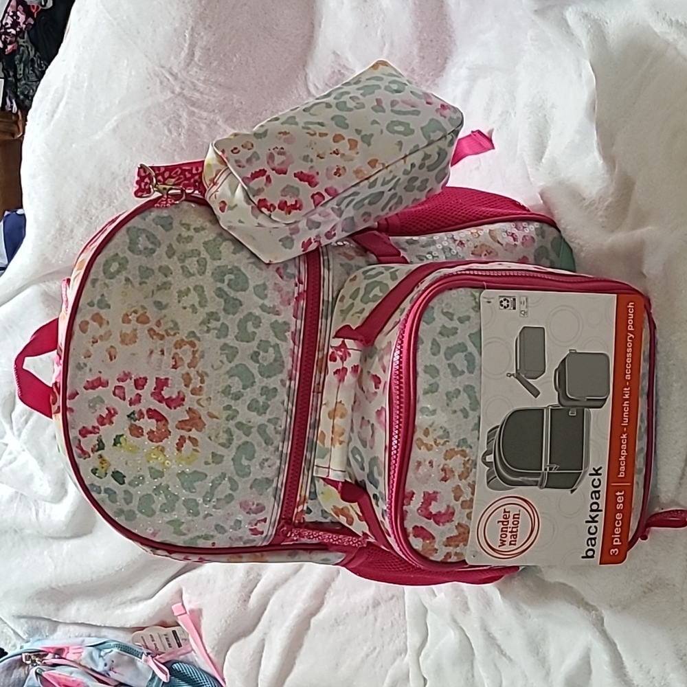 Wonder Nation 3-Piece backpack set NWT